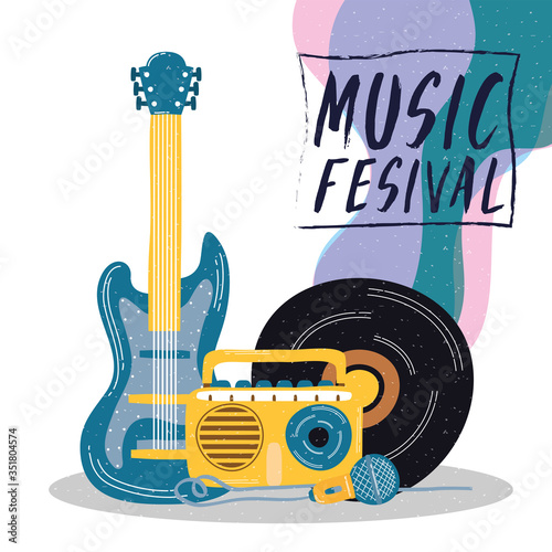 music festival entertainment invitation poster