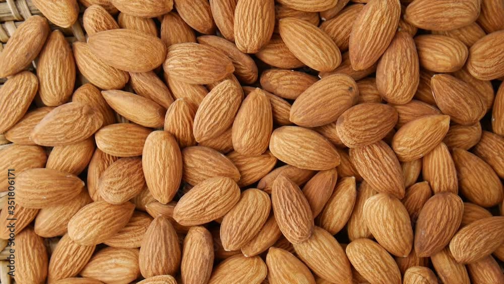 Almond nut on the table.Seamless. Almond nut on the table.Seamless.