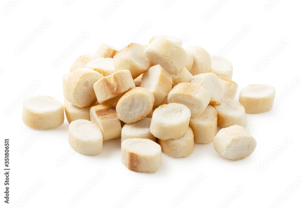 Japanese wheat gluten on a white background Japanese wheat gluten on a white background