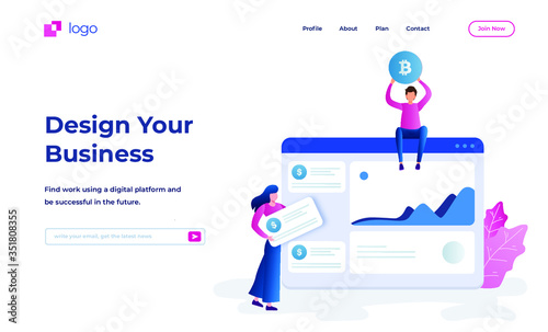 Illustration Landing Page (ID: 351808355)