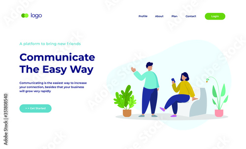 Illustration Landing Page (ID: 351808540)