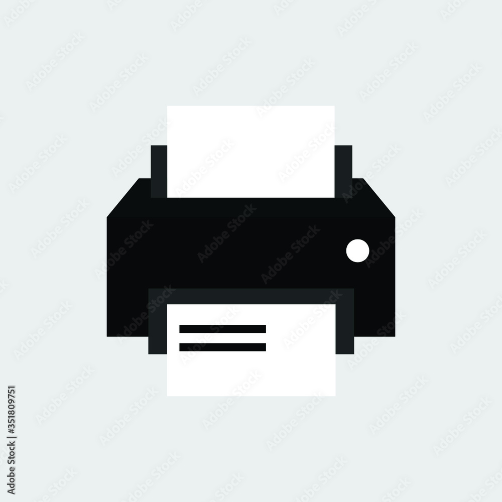 printer icon vector illustration printer icon vector illustration