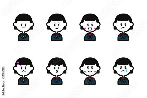 中高生のアイコンセット（女子）