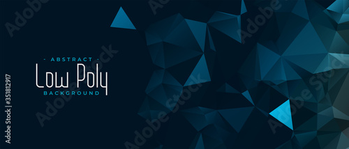 abstract low poly background in technology style