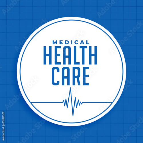 medica andl healthcare science blue background design