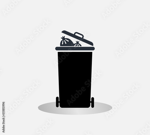 Trash can icon, delete icon vector illustration eps 10