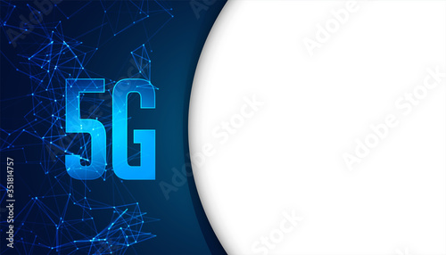 5g fifth generation mobile technology concept background design