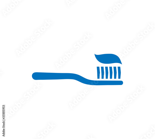 Toothbrush icon vector icon. Simple element illustration. Toothbrush symbol design. Can be used for web and mobile.