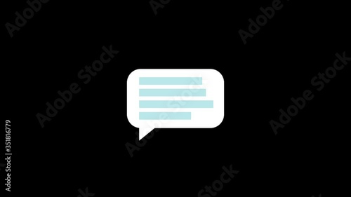Icon Animation - Social Media Set. 
Social media and social network Icon motion set such as chat box, download, idea bulb, play, pause, like, thumb up, load animation.
