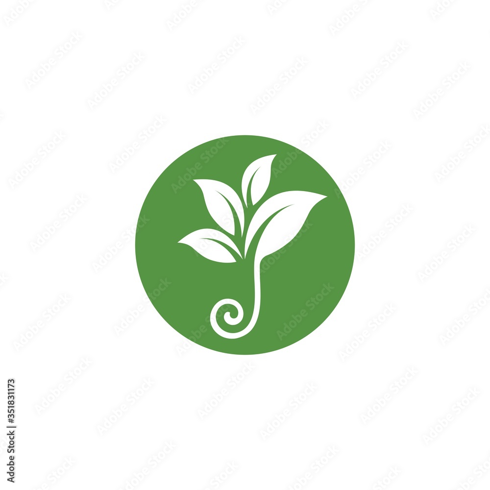 green leaf ecology nature element vector icon of go green green leaf ecology nature element vector icon of go green