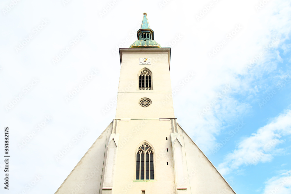 St. Martin's Cathedral built in 14th century, in Bratislava, Capitol of Slovakia. St. Martin's Cathedral built in 14th century, in Bratislava, Capitol of Slovakia.