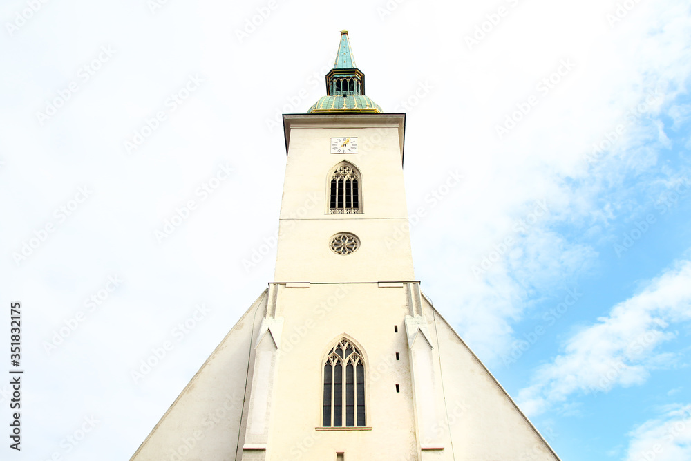 St. Martin's Cathedral built in 14th century, in Bratislava, Capitol of Slovakia.