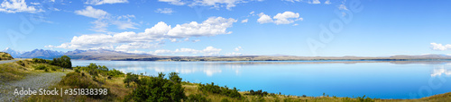 Stunning Panorama of the Lake Pukaki - New Zealand