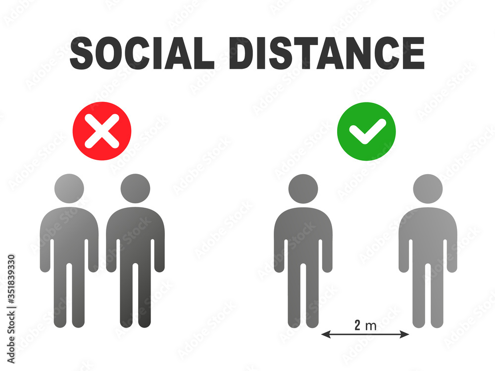 Social Distancing 1 Meter Infographic Icon. Gray gradient Vector Social Distancing 1 Meter Infographic Icon. Gray gradient Vector
