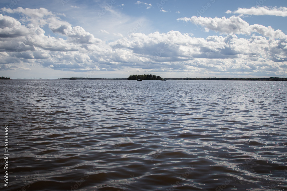 Waves on the lake