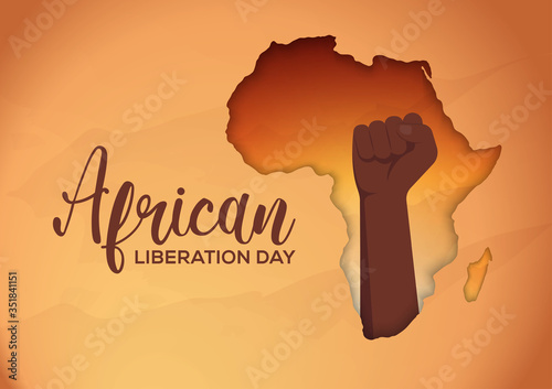african liberation day on 25 may illustration vector