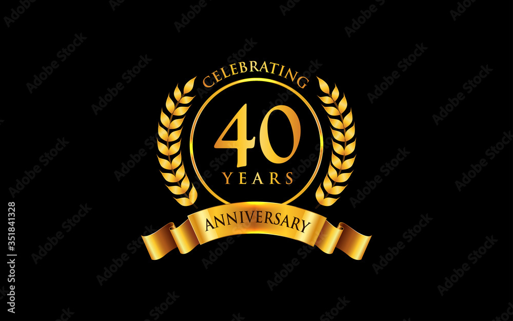 40th years anniversary logo design 40th years anniversary logo design