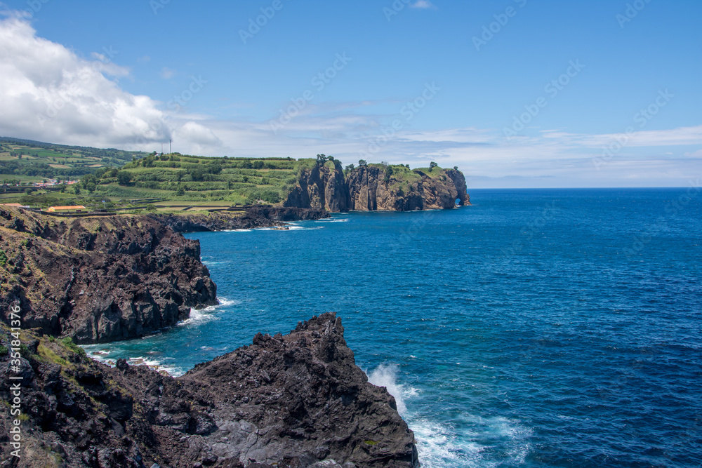 Walk on the Azores archipelago. Discovery of the island of Sao Miguel, Azores.