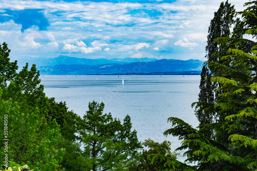 Flower island mainau at lake constance