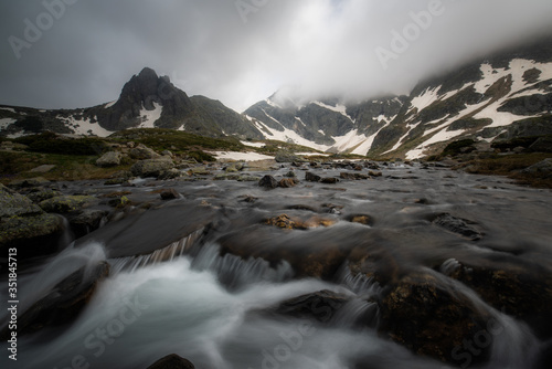 Dramatic sky in the mountain