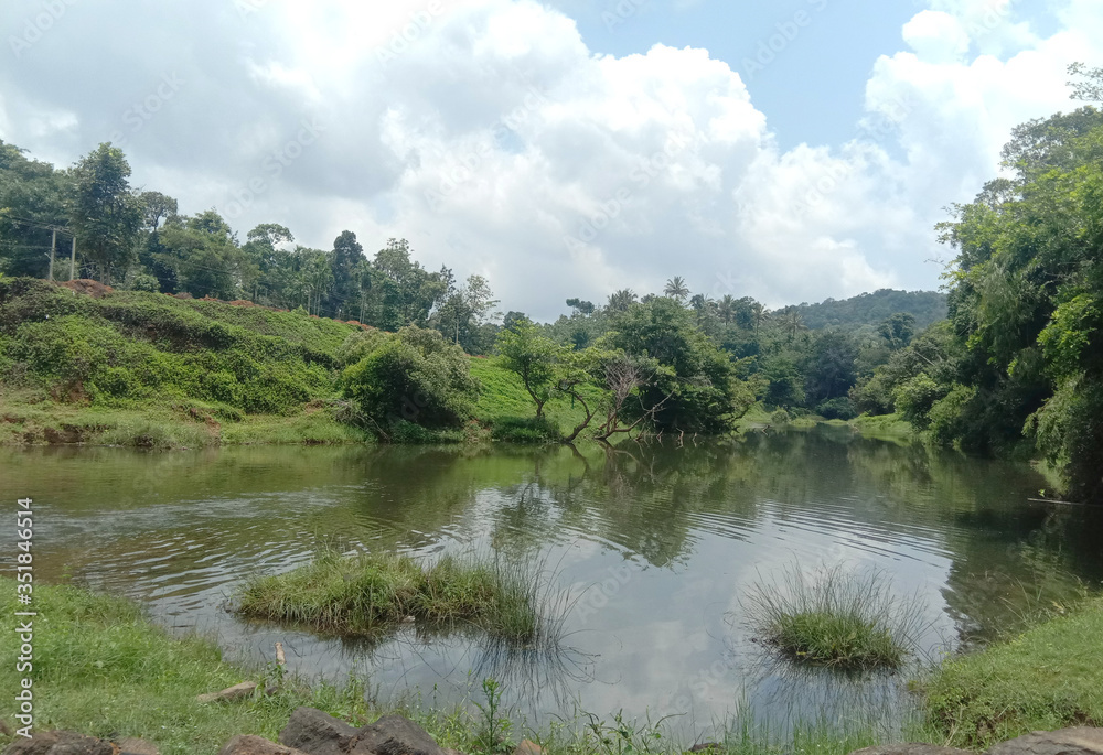 Fototapeta premium to the scenic beauty of the river