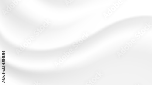 White and grey crumpled fabric . Vector abstract background