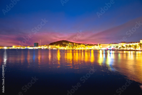 Split. Amazing Split waterfront evening view © xbrchx