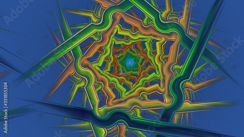 abstract fractal vortex pattern
