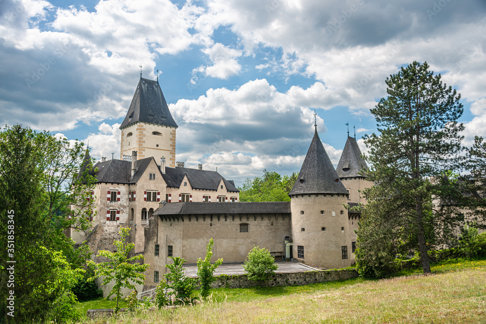 The impressive Castle Ottenstein in Waldviertel, Lower Austria