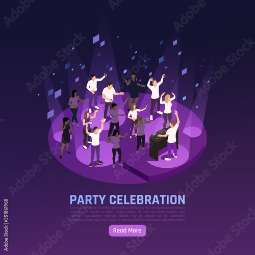 Party People Isometric Background