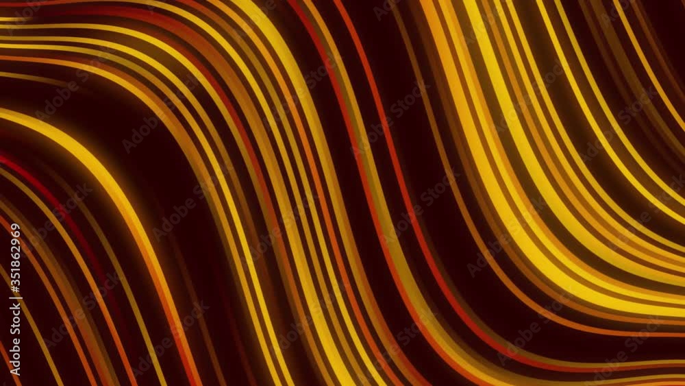 Background Animated with band lines yellow Background Animated with band lines yellow