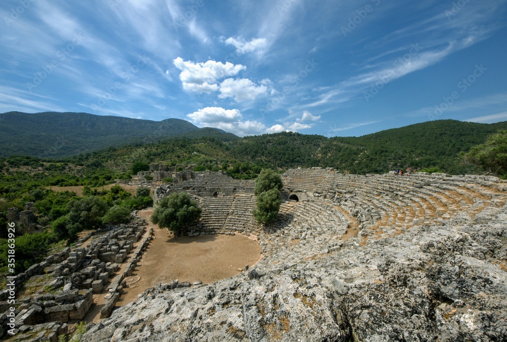 ancient city of kaunos. dalyan / Mugla