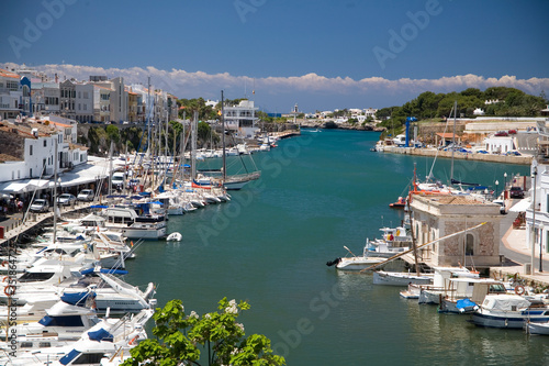 boats moored in the marina of a Mediterranean island © Otrammarieta