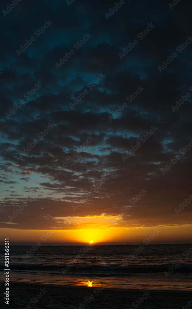sunset at the beach