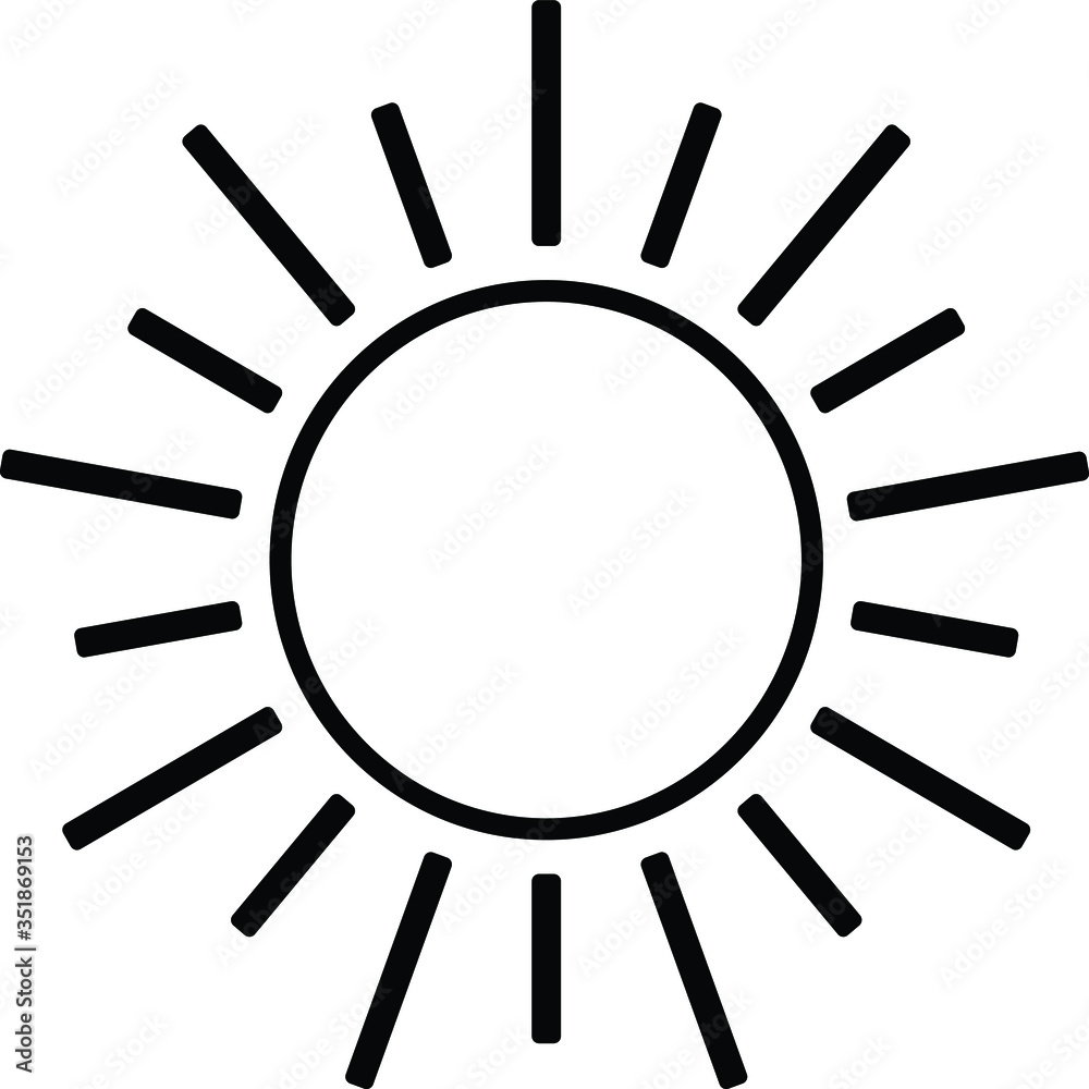 sunshine vector illustration