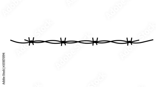 barbed wire   illustration design template © meredesign