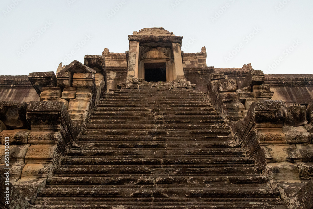 The Angkor Wat temple complex in Cambodia