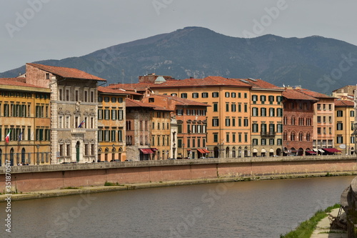 view of the river arno in Pisae italy © Marcelo