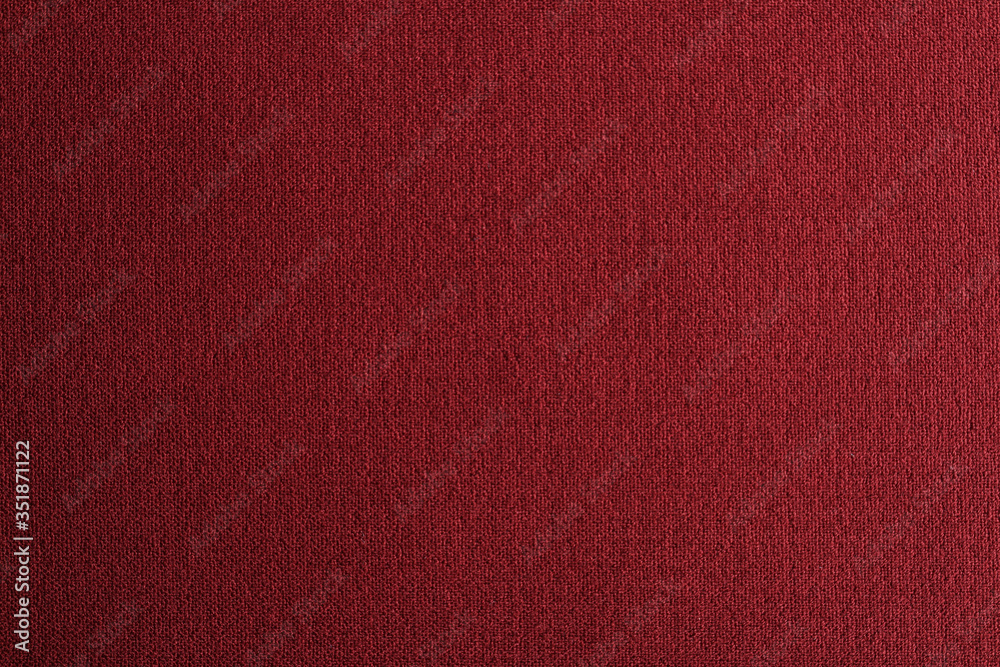 Fototapeta premium Texture of beautiful red fabric as background, closeup