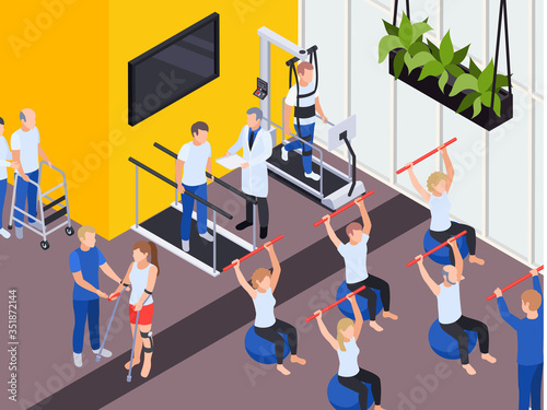 Physiotherapy Rehabilitation Practice Isometric