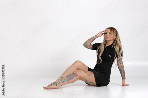 tattoed young woman 