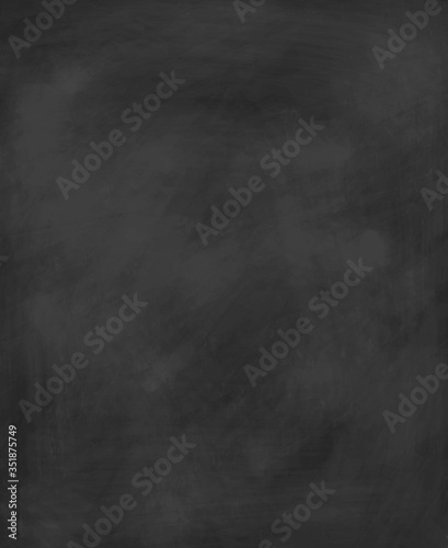 Clean school vertical chalkboard texture vector illustration. Realistic and detailed blackboard flat style design. Chalk board equipment for fully education concept