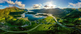 Panorama Beautiful Nature Norway.