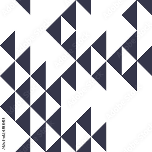 Triangles and rhombs geometric abstract trendy seamless pattern, vector funky background. Usable for fabric, wallpaper, wrapping, web and print.