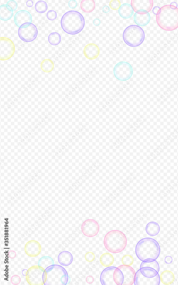 White Soapy Ball Effect Transparent Background. White Soapy Ball Effect Transparent Background.
