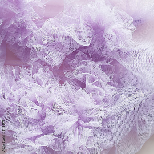 The texture of a delicate purple fabric. Dress for the princess. © gal2007