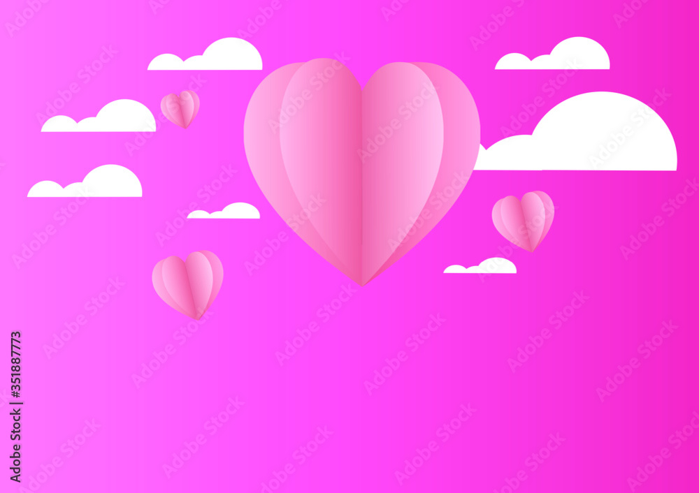 pink heart balloons