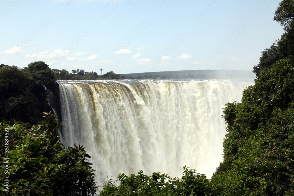 Victoria Falls with rainbow - Africa - Zimbabwe Victoria Falls with rainbow - Africa - Zimbabwe