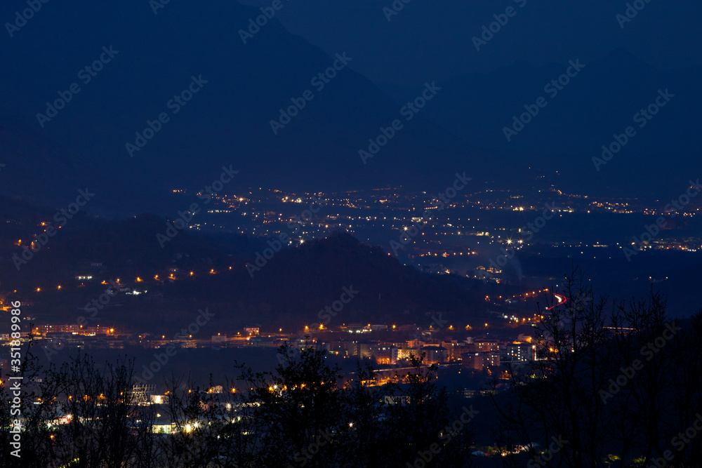 night view of the city, Avellino