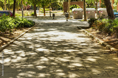 Street emptyi during coronavirus pandemic. Barccelona,Spain